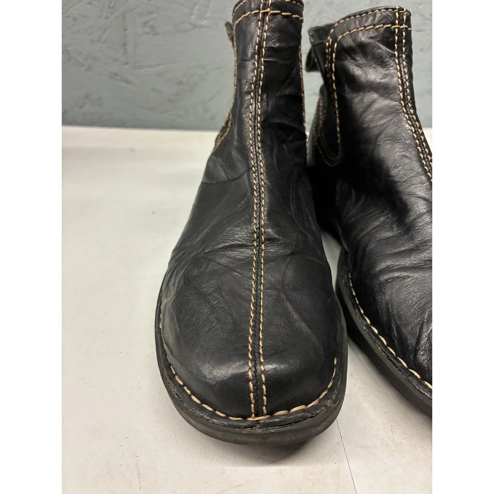 Clarks Chelsea Bendables Ankle Boots Womens 7.5 Black Leather Comfort Casual